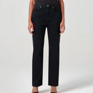 AGOLDE 90s Pinch Waist High-Rise Cropped Straight Jean (Size 30)